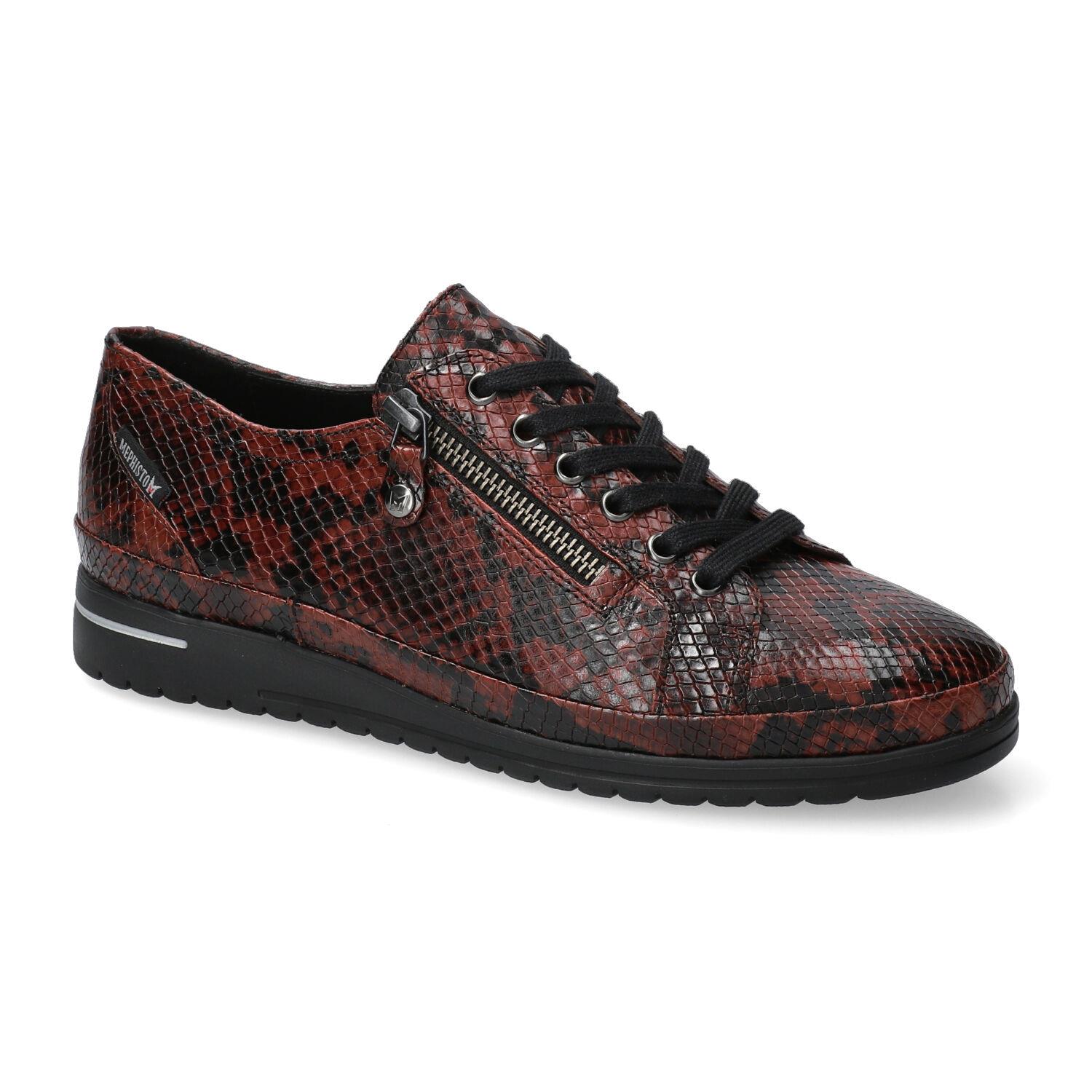 lacets femme modèle June bordeaux - Mephisto
